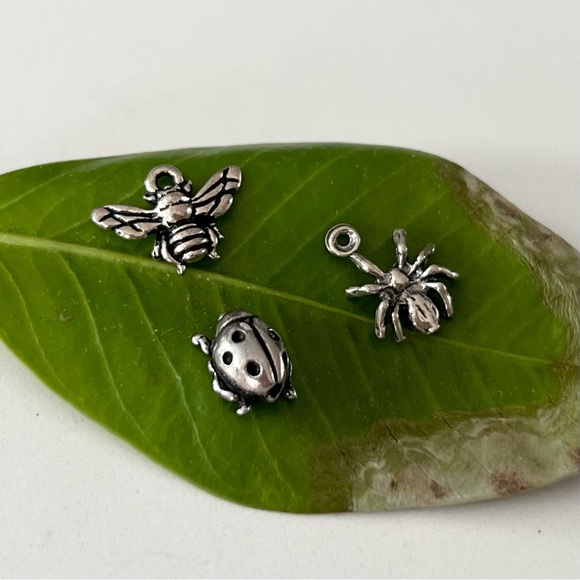 ⭐️ Bundle of 3 Sterling Silver Insect Charms - Picture 3 of 9